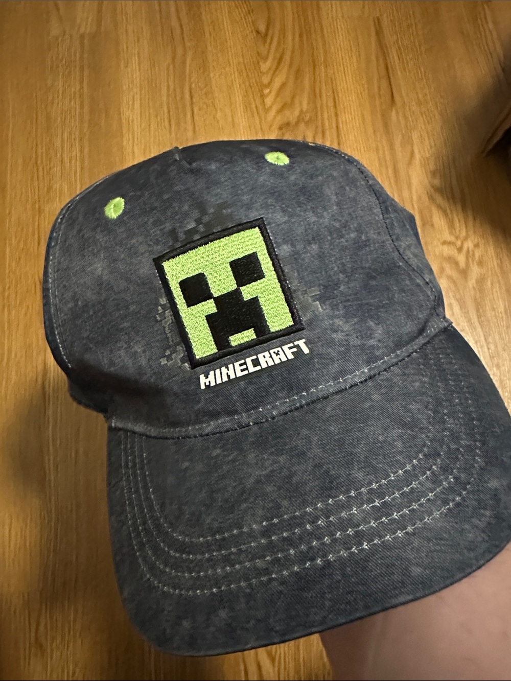 Kids' Dark Gray Minecraft Hat